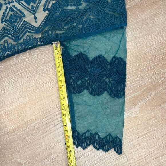 Jen's Pirate Booty x Free People Sagrada Romeo Lace Teal Mini Dress, Women’s P/S - Picture 12 of 16
